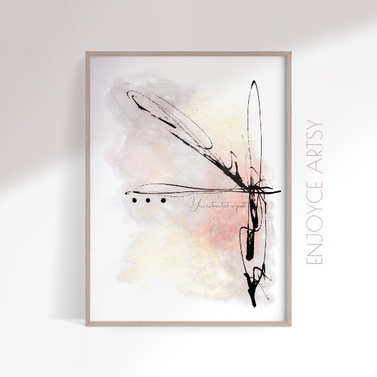 Contrast kleurrijke waterverf abstracte muurkunst poster