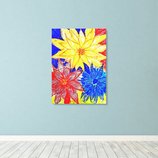 CONTRASTEREND CANVAS AFDRUK (Insitu (Houten vloer))