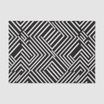 Contrasterende Contouren Beige Tissue Paper - Fern