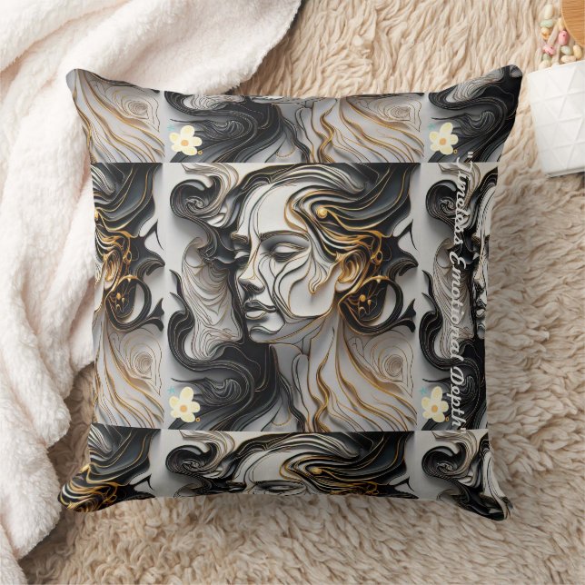 "Contrasterende gevoelens stijgen" Kussen (Deken)