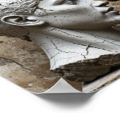 Contrasterende Gips en Obsidiaan Borstbeelden Poster (Hoek)
