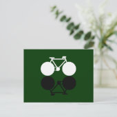 contrasterende grafische fietsen briefkaart (Staand voorkant)