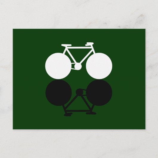 contrasterende grafische fietsen briefkaart (Voorkant)