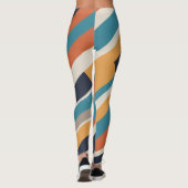 Contrasterende lijnen leggings (Achterkant)