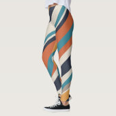 Contrasterende lijnen leggings (Links)