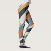 Contrasterende lijnen leggings (Rechts)