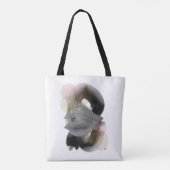 Contrasterende minimaal herbruikbare Abstracte kun Tote Bag (Achterkant)