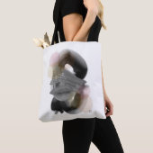 Contrasterende minimaal herbruikbare Abstracte kun Tote Bag (Dichtbij)