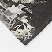 Contrasterende obsessies fleece deken (Hoek)