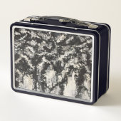 Contrasterende obsessies metalen lunchbox (Achterkant)