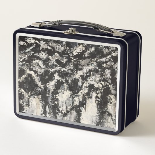 Contrasterende obsessies metalen lunchbox (Voorkant)