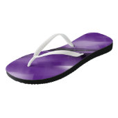 Contrasterende violette verdwijnende vormen teenslippers (Schuin)
