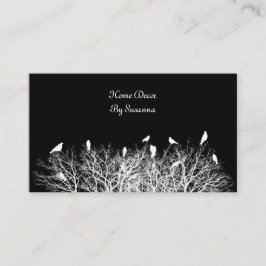 Contrasterende zwart-wit visitekaartje