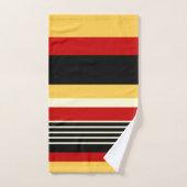 Contrastgeel met rood bad handdoek (Handdoek)