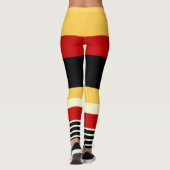 Contrastgeel met rood leggings (Achterkant)