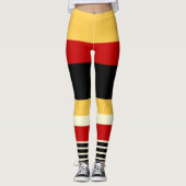 Contrastgeel met rood leggings (Voorkant)