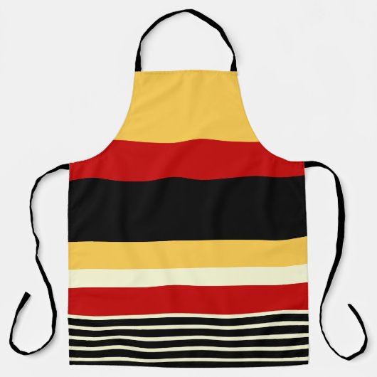 Contrastgeel met rood schort (Voorkant)