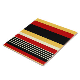 Contrastgeel met rood tegeltje