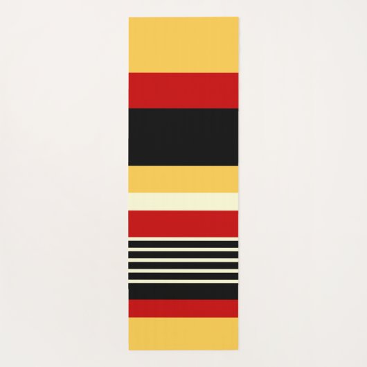 Contrastgeel met rood yogamat (Achterkant)