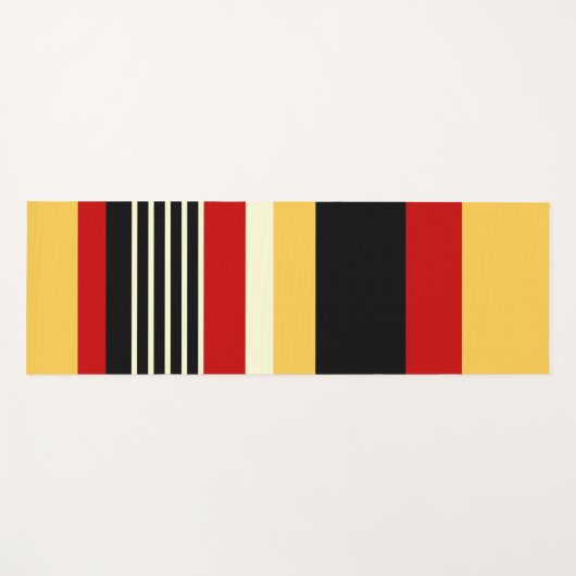 Contrastgeel met rood yogamat (Voorkant (horizontaal))