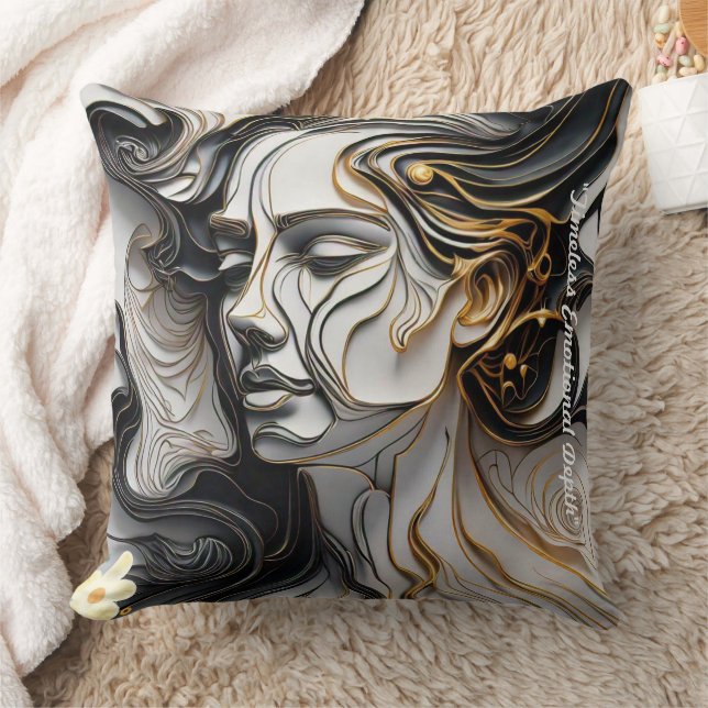 "Contrasting Sentiments Rise" Kussen (Deken)