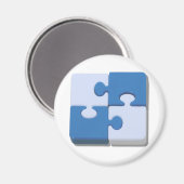ContrastingPuzzle101310 Magneet (Voorkant / Achterkant)