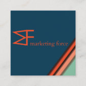 Contrastkleuren Professional Vierkante Visitekaartje (Voorkant)