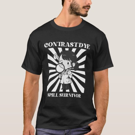 Contrastkleurstof morsen t-shirt (Voorkant)