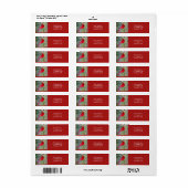 Contrastlabel kardinaal etiket (Full Sheet)