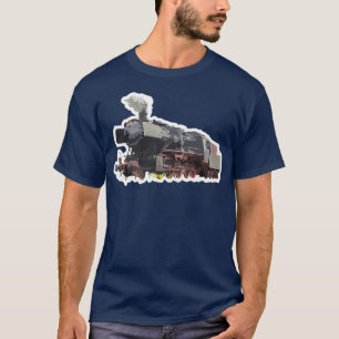 Contrastontwerp voor locomotieven t-shirt