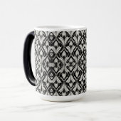 Contrastverhouding zwart/wit magische mok (Voorkant links)