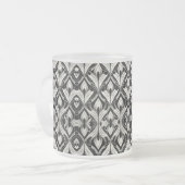 Contrastverhouding zwart/wit matglas koffiemok (Voorkant links)