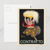 Contratto France Vintage Poster 1922 Briefkaart (Voorkant / Achterkant)
