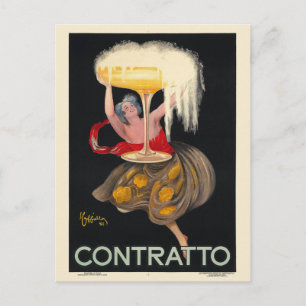 Contratto France Vintage Poster 1922 Briefkaart