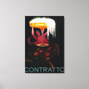 Contratto posterEuropa Canvas Afdruk