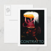 Contratto Vintage PosterEurope Briefkaart (Voorkant / Achterkant)