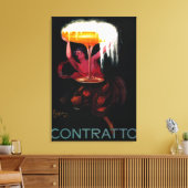 Contratto Vintage PosterEurope Canvas Afdruk (Insitu (Woonkamer))