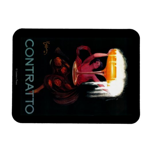 Contratto Vintage PosterEurope Magneet (Horizontaal)