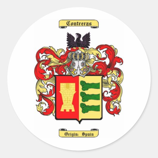contreras ronde sticker (Voorkant)