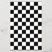 Controkerbordpatroon zwart-wit flyer (Voorkant)