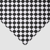 Controkerbordpatroon zwart-wit tissuepapier (Detail)