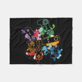 Control All Things With The Video Game Controller Fleece Deken (Voorkant (Horizontaal))