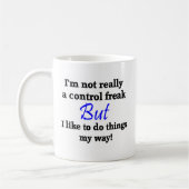 Control Freak Funny Koffiemok (Links)