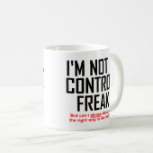 Control Freak Funny Mug Koffiemok (Voorkant rechts)