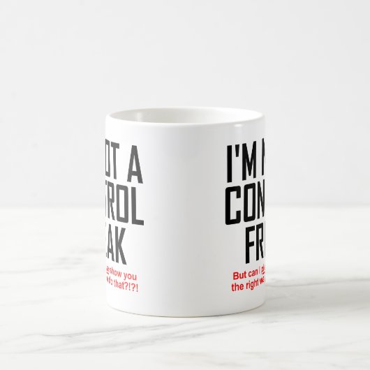 Control Freak Funny Mug Koffiemok (Center)