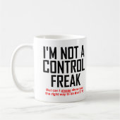 Control Freak Funny Mug Koffiemok (Links)