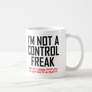 Control Freak Funny Mug Koffiemok