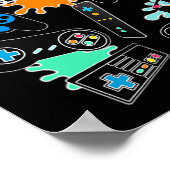 Control Freak - Video Game Gamer Fun  Poster (Hoek)