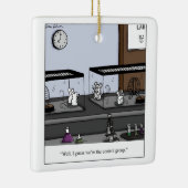 Control Group Lab Mice Cartoon Keramisch Ornament (Rechts)