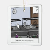 Control Group Lab Mice Cartoon Keramisch Ornament (Links)